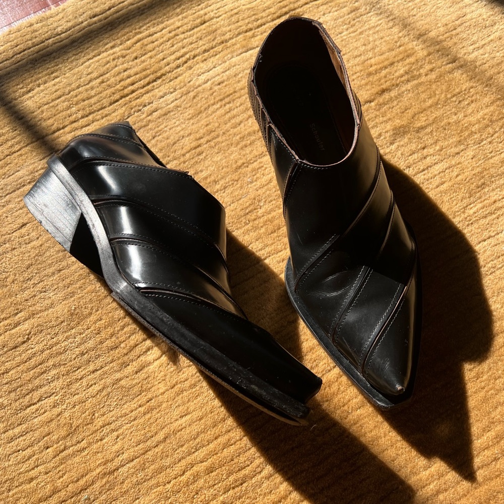 Proenza Schouler size 41 low cut western ankle boot